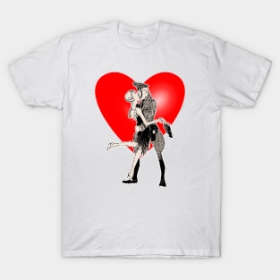 Kissing couple - Valentine's Day T-Shirt